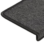 Stair Mats 15 pcs 65x21x4 cm Anthracite Rectangular Edge 134567