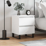 Bedside Cabinet White 40x35x50 cm Engineered Wood 826892