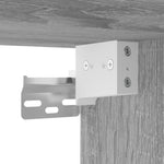ZNTS 3 Piece Bathroom Cabinet Set Grey Sonoma Engineered Wood 3214738