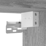Highboard Grey Sonoma 69,5x34x180 cm Engineered Wood 3199807