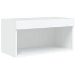 6 Piece TV Wall Units with LED White Engineered Wood 3216622