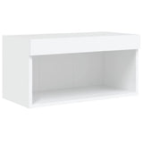 6 Piece TV Wall Units with LED White Engineered Wood 3216622