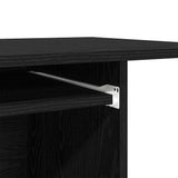 Computer Desk Black Oak 80x50x75 cm Engineered Wood 862500