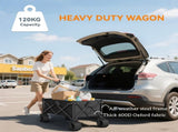 Folding Garden Trolley, Outdoor Wagon Cart with Carry Bag, for Beach, Camping, Festival, 120KG T3398P377574
