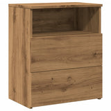 ZNTS Bedside Cabinet Artisan Oak 50x32x60cm Engineered Wood 856566