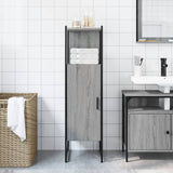 Bathroom Cabinet Grey Sonoma 33x33x120.5 cm Engineered Wood 842469