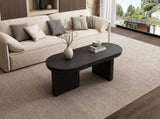 Modern coffee table, Oval Center Table, spray-painted end table, simple sofa table, side table, MDF, N605P387937S