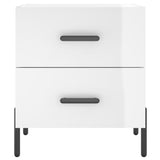 Bedside Cabinets 2 pcs High Gloss White 40x35x47.5 cm Engineered Wood 827329
