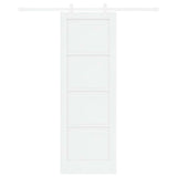 Sliding Door 73.5 x 211 cm Engineered Wood White 3450147