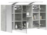 Bathroom Mirror Cabinet Concrete Grey 60 x 14.5 x 50 cm 889082