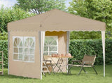 Pop-up Party Tent 195 x 195 x 245 cm Cream Oxford Fabric 42019724