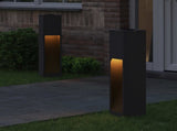 Solar Led Pathway Light 2 pcs Black Cold Rolled Steel 879716