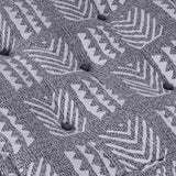 Modular Sofa Grey Print 70 x 70 x 36 cm Fabric 4019051