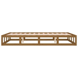 Bed Frame without Mattress Honey Brown 120x200 cm Solid Wood 820794