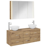 Bathroom Furniture Set 4 pcs Artisan Oak 3406750