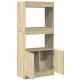 Highboard Sonoma Oak 63x33x140 cm Engineered Wood 855108