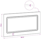 Wall-Mounted Headboard UTRECHT Black Engineered Wood 897856