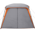 Camping Tent with Porch Dome 5-Person Grey and Orange Waterproof 4009583