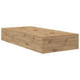 Storage Bed Frame Artisan Oak 90 x 200 cm Engineered Wood 3335348