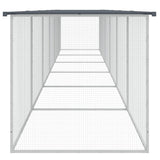 Chicken Cage with Roof Anthracite 603x98x90 cm Galvanised Steel 3189051