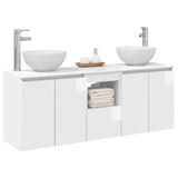 Bathroom Cabinet Set 3 pcs High Gloss White 49.5 x 41 x 64.5 cm 3405631