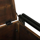 Storage Box Brown and Black 50 x 50 x 50 cm Solid Reclaim Wood 4016743