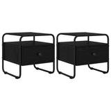 Bedside Cabinet 2 pcs Black Oak 40 x 39.5 x 40 cm 8007672
