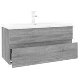 Sink Cabinet with Built-in Basin Grey Sonoma Engineered Wood 3152880