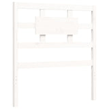 Bed Frame without Mattress White Single Solid Wood Pine 3192522