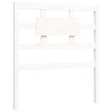 Bed Frame without Mattress White 90x200 cm Solid Wood Pine 3192542
