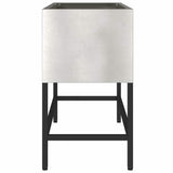 Raised Garden Planter Silver 60 x 26 x 45 cm Stainless steel 865887