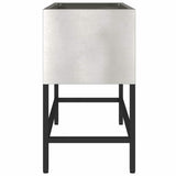 Raised Garden Planter Silver 60 x 26 x 45 cm Stainless steel 865887