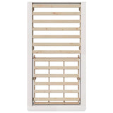 Bed Frame White 75 x 190 cm Solid Pine Wood 872762