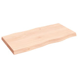 Table Top 100x50x cm Untreated Solid Wood Live Edge 363886