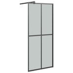 Walk-in Shower Screen 80x195 cm Dark Tempered Glass 151884
