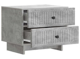 Bedside Cabinet with Drawer Concrete Grey 43 x 34.5 x 47.5 cm 893841