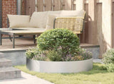 Planter Ring 5 pcs Silver 80 x 80 x 20 cm Galvanised Steel 873631
