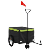 Bike Trailer Black and Green 30 kg Iron 94102