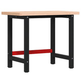 Workbench 100x60x83 cm Solid Wood Beech Rectangular 3309661