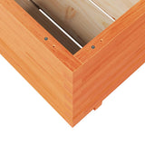 Garden Planter Wax Brown 80x80x49.5 cm Solid Wood Pine 3282531