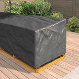 Furniture Cover Black 325 x 325 x 80 cm 420D Oxford Fbric 4105673