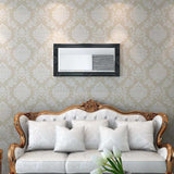 243682 Wall Mirror Baroque Style 100x50 cm Black
