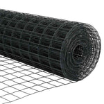 Fence with Posts Grey 1 x 25 m Steel 3336140