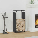 Firewood Rack Black 44x28x90 cm Cold-rolled steel 864207