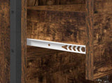 Bathroom Cabinet Smoke Oak 40 x 30 x 100 cm Engineered Wood 886500
