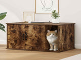 Cat House Smoked Oak 85 x 55 x 50 cm Engineered Wood 8000739