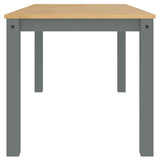 ZNTS Dining Table Panama Grey 160x80x75 cm Solid Wood Pine 4005706