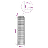 Gabion with 3.5 mm Wire and 5x5 cm Mesh 50x30x200 cm 3462283