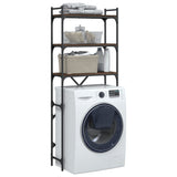 Washing Machine Shelf Brown Oak 67x25x163 cm Engineered Wood 838987