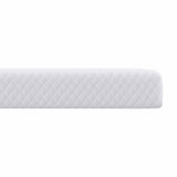 Mattress Topper White 90 x 200 x 7 cm Jaquard Fabric 4106234